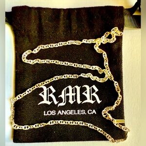 925 Silver Delicate Mariner Anchor Fine Link Necklace, 20” x 3mm